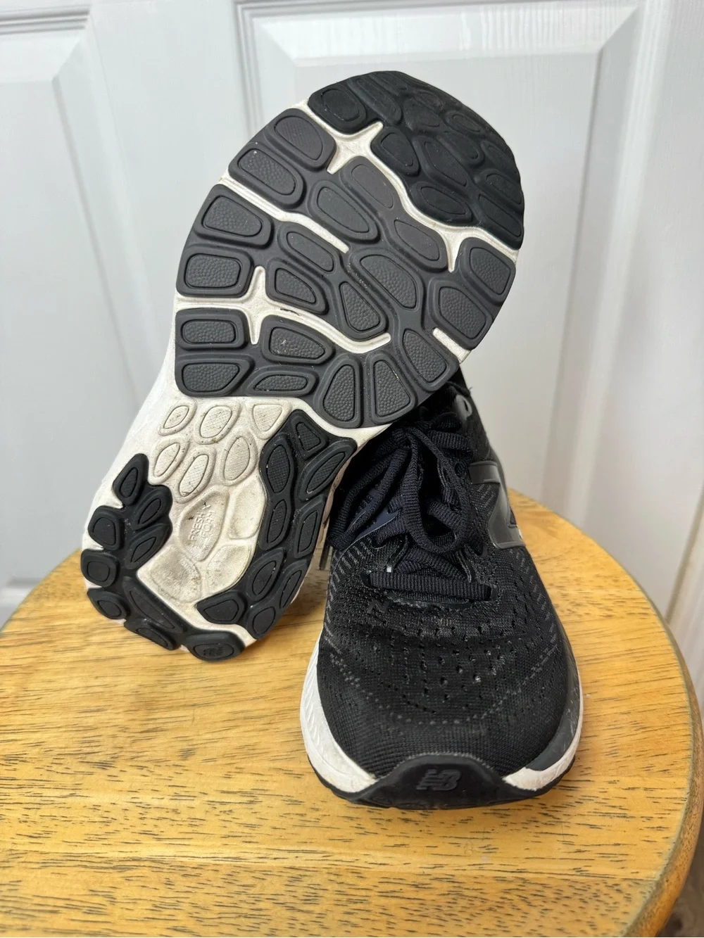 New Balance Black and White Running Sneakers